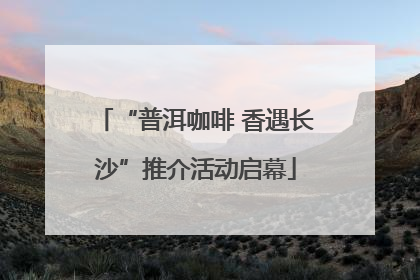 “普洱咖啡 香遇长沙”推介活动启幕